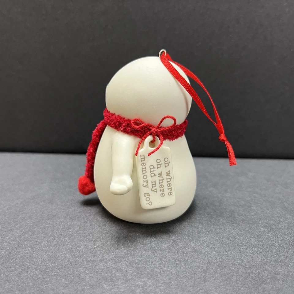 Dept 56 Snowpiions muñeco de nieve adorno de Navidad Oh Where Did My Memory Go Foto 4 de 4
