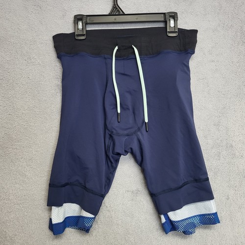 Lululemon Shorts Mens Small Blue Camo Luxtreme Liner 9" Stretch Drawstring - Picture 13 of 15