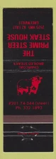 Matchbook Cover - Prime Steer House Greenville MS