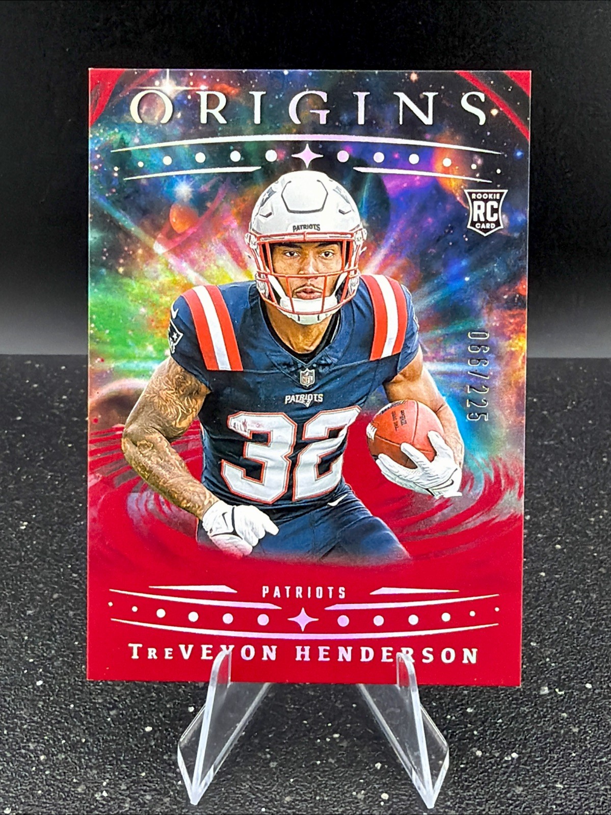 2025 Panini Origins - Rookies TreVeyon Henderson #105 Red /225