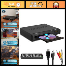 HDMI DVD Player 1080P Region Free for Smart TV | Mini DVD Player with USB, CD, M
