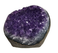 AMETHYSTDRUSE - VOLLPOLIERT - DRUSE AMETHYST EDELSTEIN GEODE BERGKRISTALL QUARZ