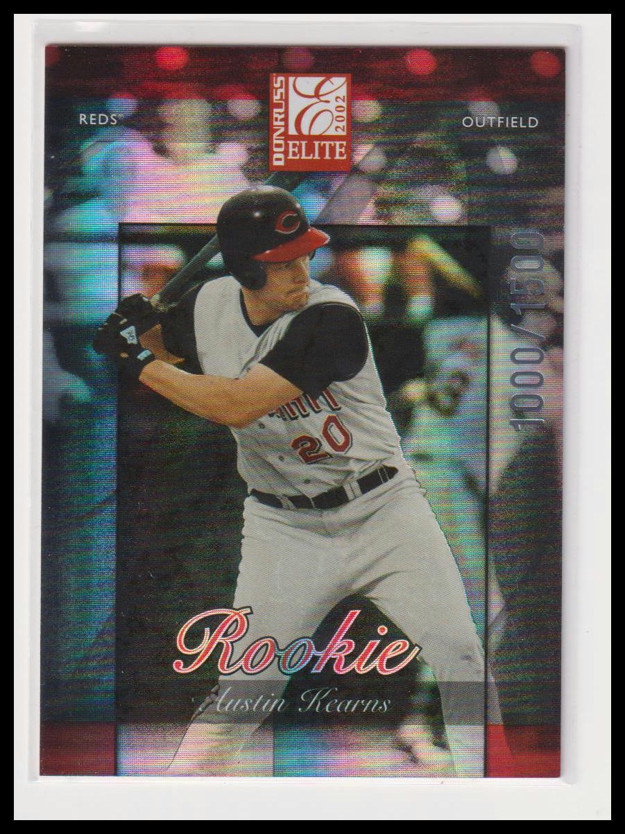 2002 Donruss Elite Austin Kearns Cincinnati Reds rc rookie /1500