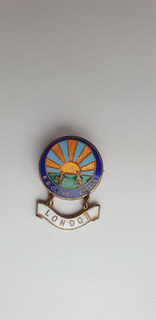 Vintage 1930s BBC Radio Circle London Enamel Membership Badge by Miller of B'ham