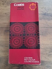 New Vintage Coats Chain Mercer Crochet Box 10x 20g, 30 Thread Cotton 008 Unused