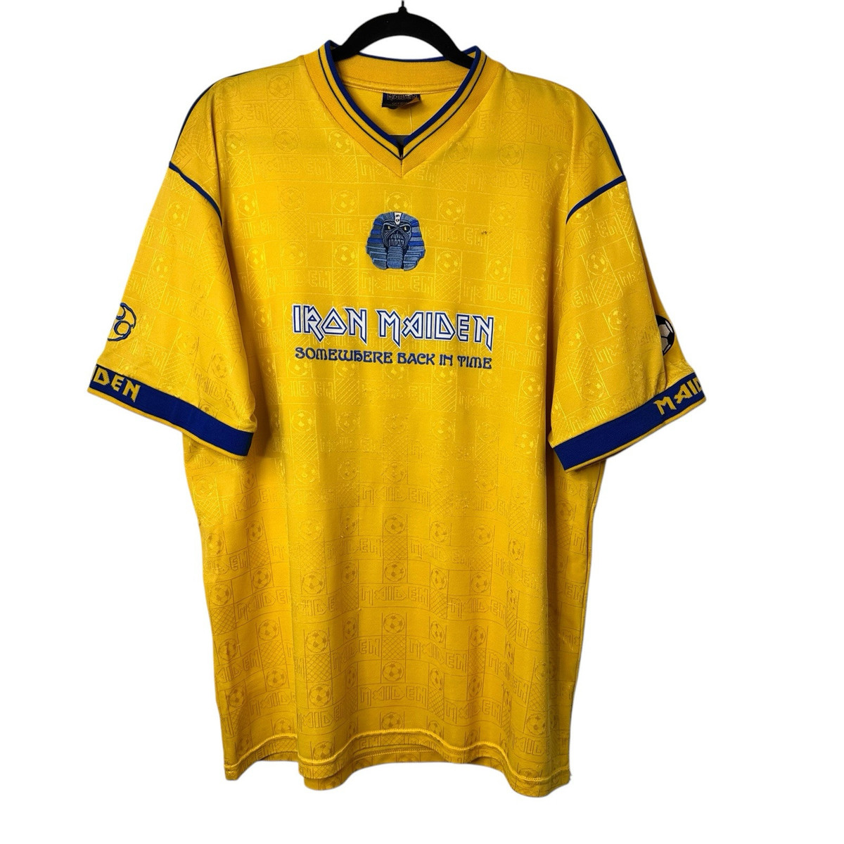 Vintage Iron Maiden Soccer Futbol Jersey Shirt Somewhere Vintage Iron Maiden Soccer Futbol Jersey Shirt Somewhere
