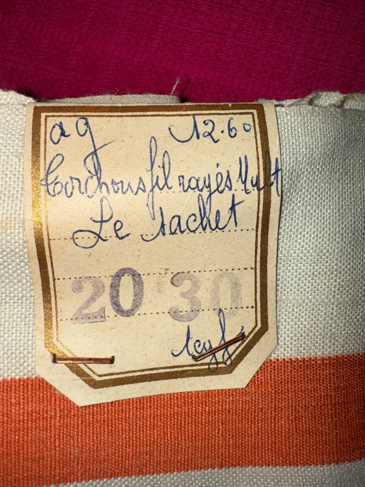 6 torchons anciens main neufs pur lin Fleur Bleue 80 cm x 60 cm, réf T221 - Photo 3/4