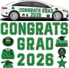 Graduation Car Decorations Magnets, 22Pcs Class of 2026 Grad Decor Car Magnetic