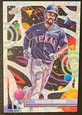 2025 Topps Cosmic Chrome #70 Marcus Semien Nucleus Refractor