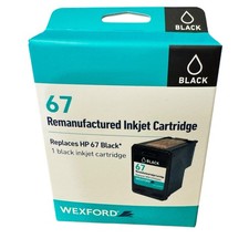 WEXFORD Inkjet Cartridge, Replaces HP 67, Black - 1 Ink Cartridge