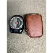 Vintage DeJur Dual Professional Light Meter with Agfa Typ 6076 Leather Case USA