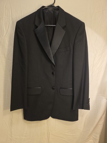 Jones New York Black Wool Blazer 100% Wool Made in Mexico 3-Button Jacket 47338 - Picture 8 of 12