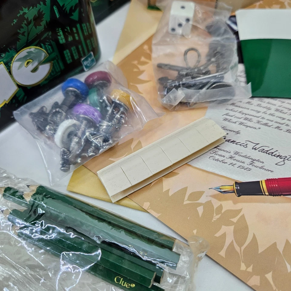 CLUE 50th Anniversary Edition TIN BOX Game 1998 Parker Brothers Hasbro NEW - Image 4 of 4