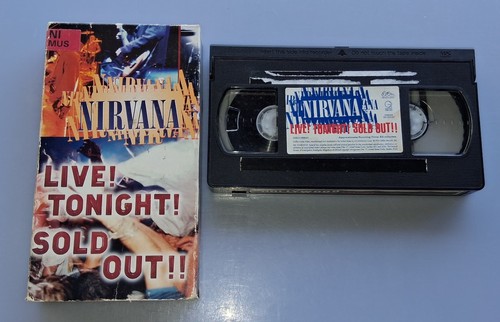 NIRVANA Live Tonight, Sold Out VHS TAPE - Picture 2 of 7