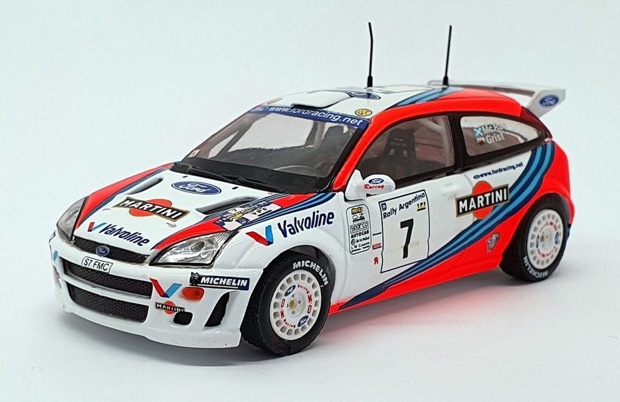 未開封 1/43 MINICHAMPS Ford Focus WRC Skid 1/43 Scale SKM99078 - Ford Focus WRC Martini - #7 McRae