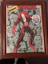 DC Strange Adventures W Deadman #207 Cover Print Signed By Neal Adams. Framed