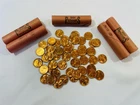 1957-D Wheat Cent Penny — 1 Roll of 50 Gem BU Brilliant Uncirculated Coins