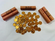 1957-D Wheat Cent — 1 Roll of 50 Gem BU Brilliant Uncirculated Coins