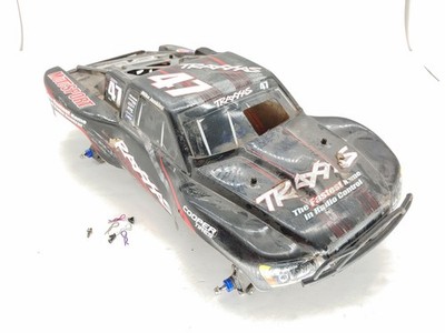 SUPER DIRTY: Traxxas Nitro Slash 2wd 1/10 Short Course Truck Roller Slider Chass
