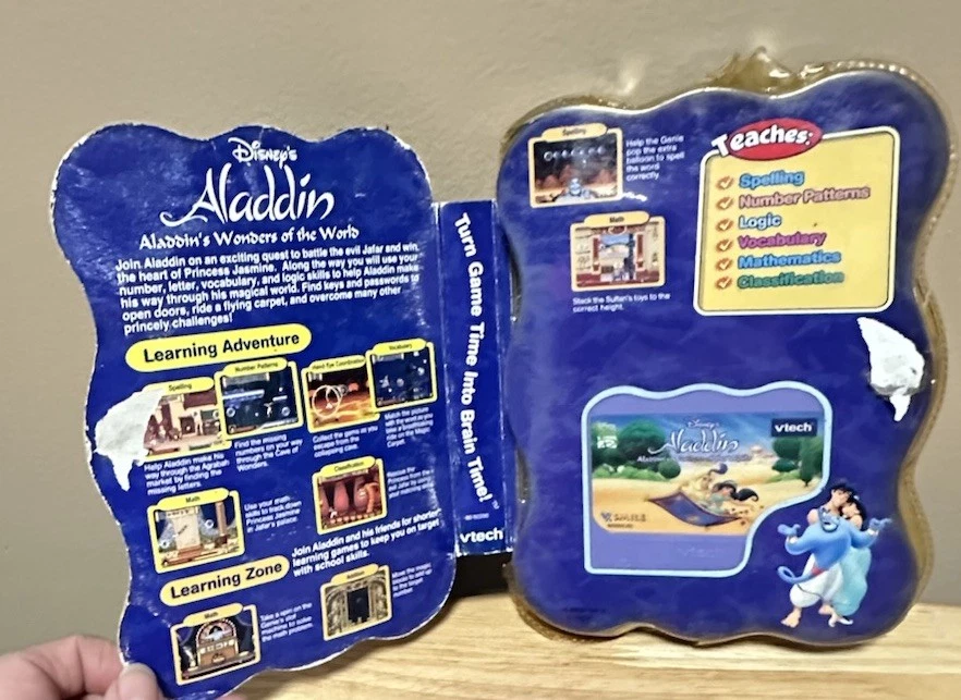 Disney Vtech Smartridge Aladdin's Wonders of the World Cartridge V Smile Read - Image 2 of 4