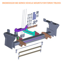 Snowdogg Md Mount 16061225 Ford Ranger 19 Buyers Snow Plow Truck
