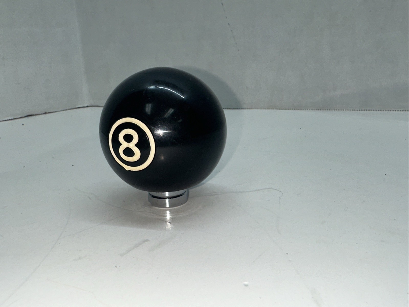 Vintage 1970s Real Deal 8 Ball Gear Shift Shifter Knob Rat Rod Threaded Hole