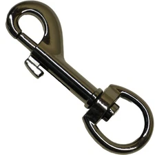 Gunmetal Dog Leash Clip – Heavy Duty Swivel Snap Hook for Pet Leads, DIY