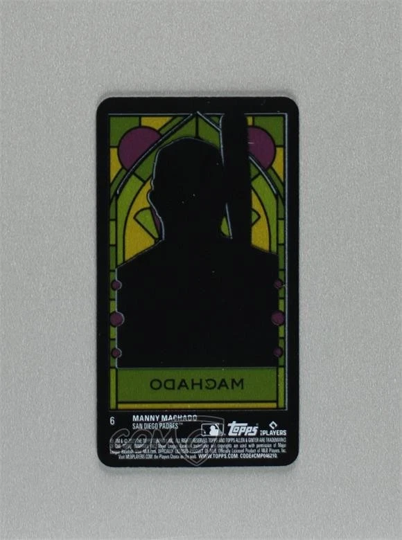 2021 Topps Allen & Ginter's Mini Stained Glass /25 Manny Machado #6 - Image 2 of 2