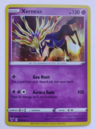 Xerneas 078/185 Vivid Voltage Holo Rare Pokemon Card | eBay
