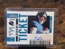 Travis Hunter 2025 Panini Select NFL RC Contenders AUTO Rookie Ticket Variation