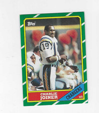1986 TOPPS CHARLIE JOINER #236 SAN DIEGO CHARGERS