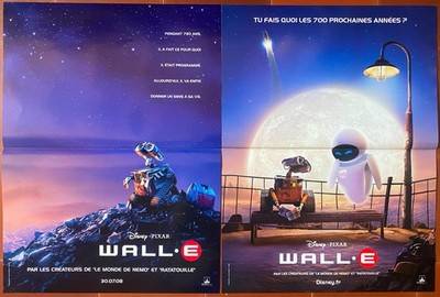 2 Poster WALL-E Andrew Stanton WALT DISNEY Pixar Roboter 40x60 cm