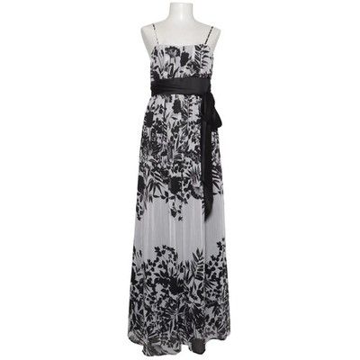 Manoukian, Maxikleid, Größe: L, Schwarz/Weiß, Polyester, Blumen, Damen #V52