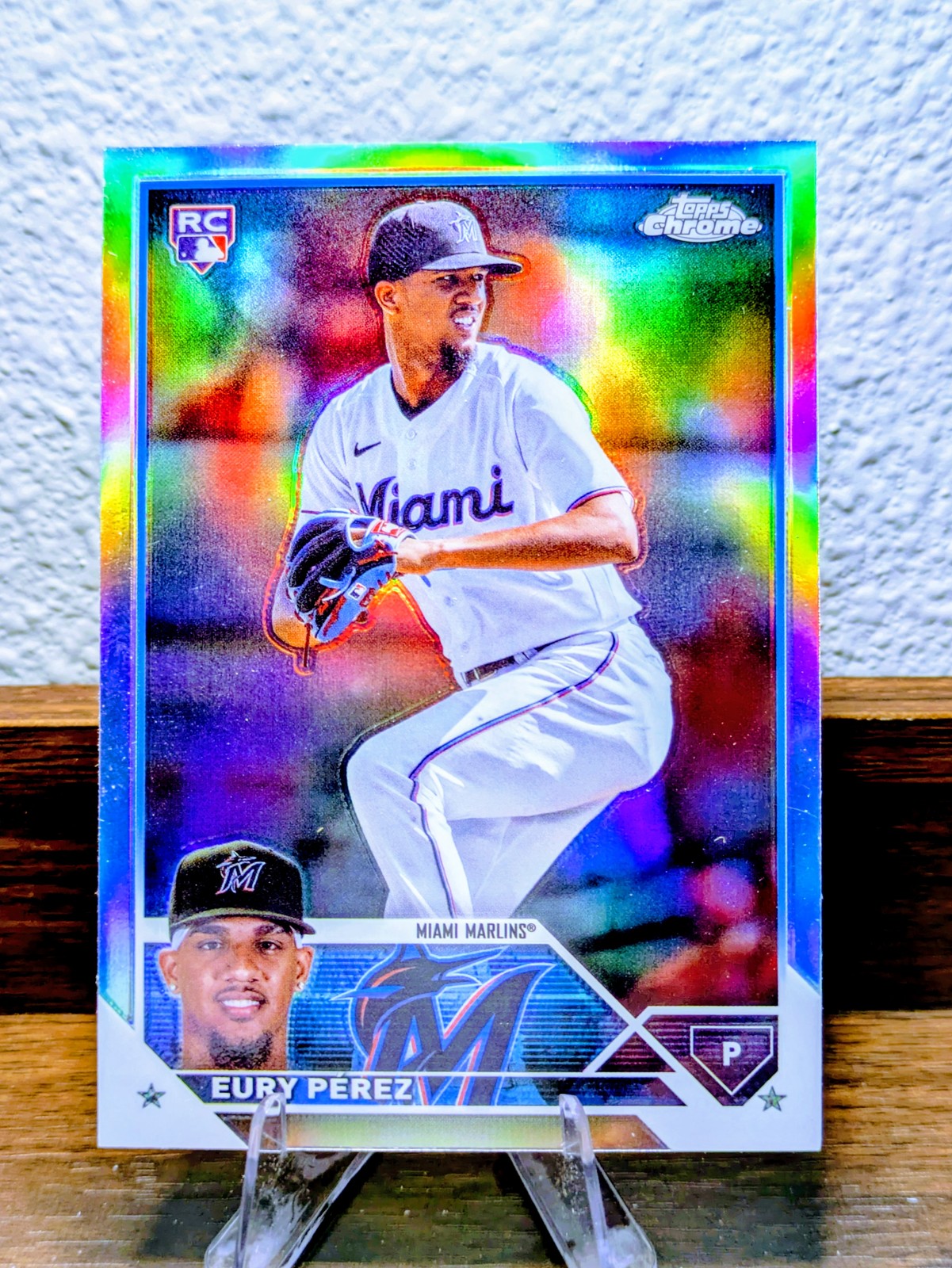 💎 2023 Topps Chrome Update #USC100 Eury Pérez Refractor Rookie FEATURED