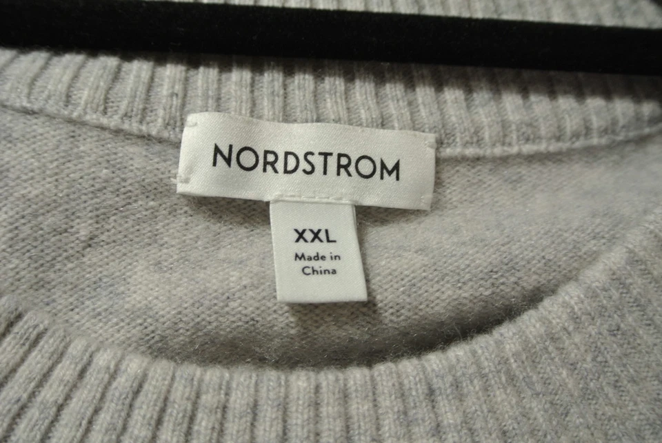 New,  Nordstrom Wool and Cashmere Long Sleeve Dress in Gray Size XXL #S8074 - Image 3 of 4