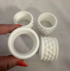 Vtg Fenton Hobnail Milk Glass Napkin Ring Set of 4 No Box Grannycore Cottagecore