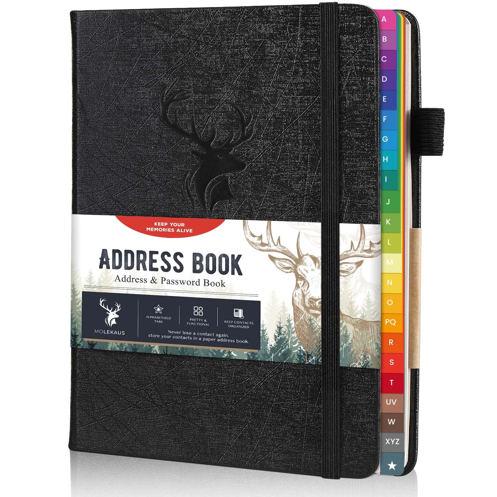 Address Book with Alphabetical Tabs, Hardcover Large Print Telephone and Addr