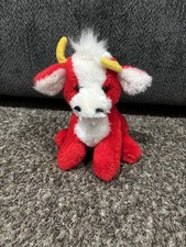 Vintage 1978 R. Dakin Dream Red Bull Cow Stuffed Animal Toy