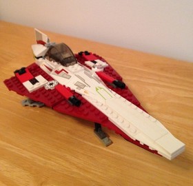 LEGO Star Wars: Jedi Starfighter (7143) with Manual. No Mini Figure