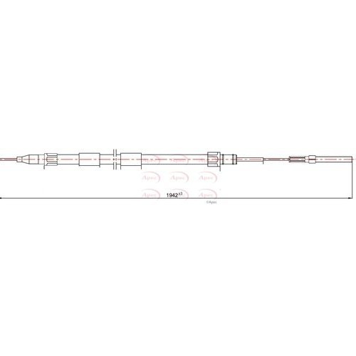 APEC Cable Pull, parking brake CAB1210