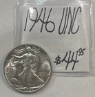 1946 Walking Liberty Silver Half Dollar (UNC) Uncirculated Condition! ENN Coins