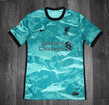 MENS SMALL LIVERPOOL AWAY FOOTBALL SHIRT 2020/2021 SOCCER JERSEY NIKE AUTHENTIC