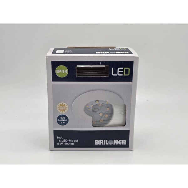 Briloner IP44 Led Einbaustrahler 230V, 5 Watt, 400 Lumen, IP44 Warmweiß-image