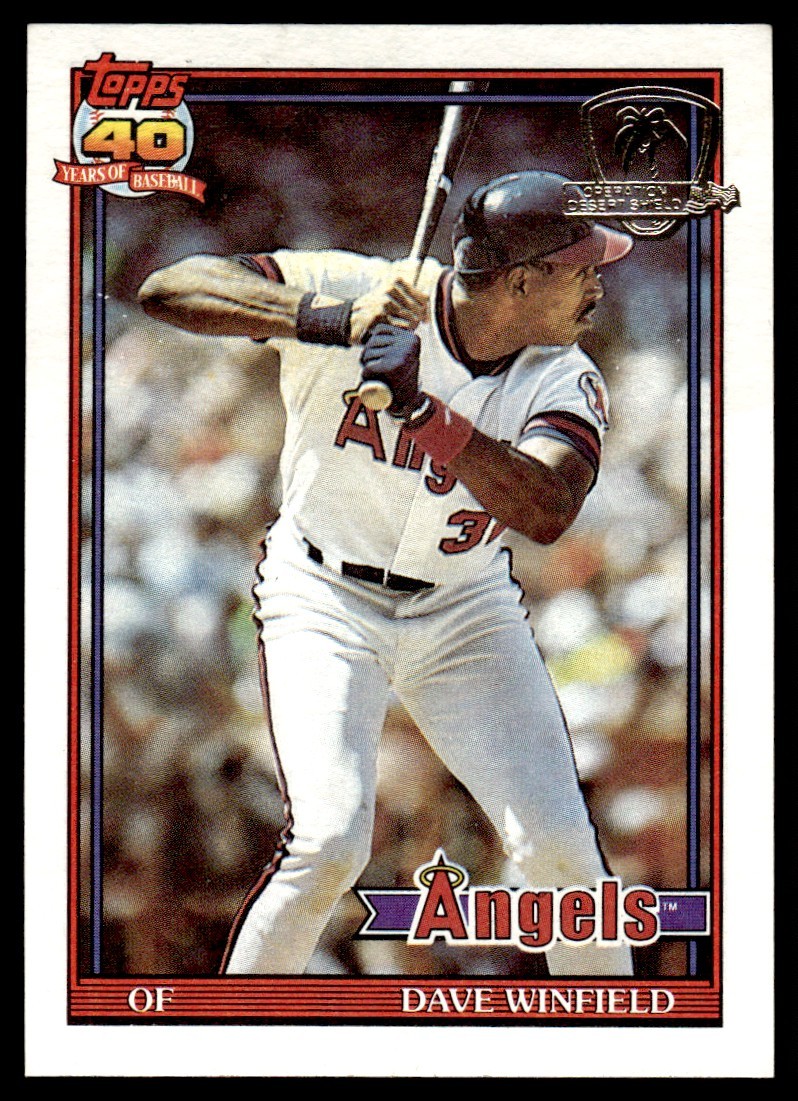 1991 TOPPS DESERT SHIELD DAVE WINFIELD #630
