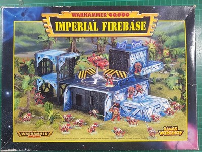 Warhammer 40k - Imperial Firebase Scenery / Gelände mit Box - 2nd Ed OOP & RARE
