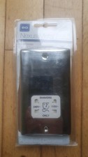 BG Nexus Shaver Socket. Polished Chrome.  Dual Voltage 115/240V. White insert.