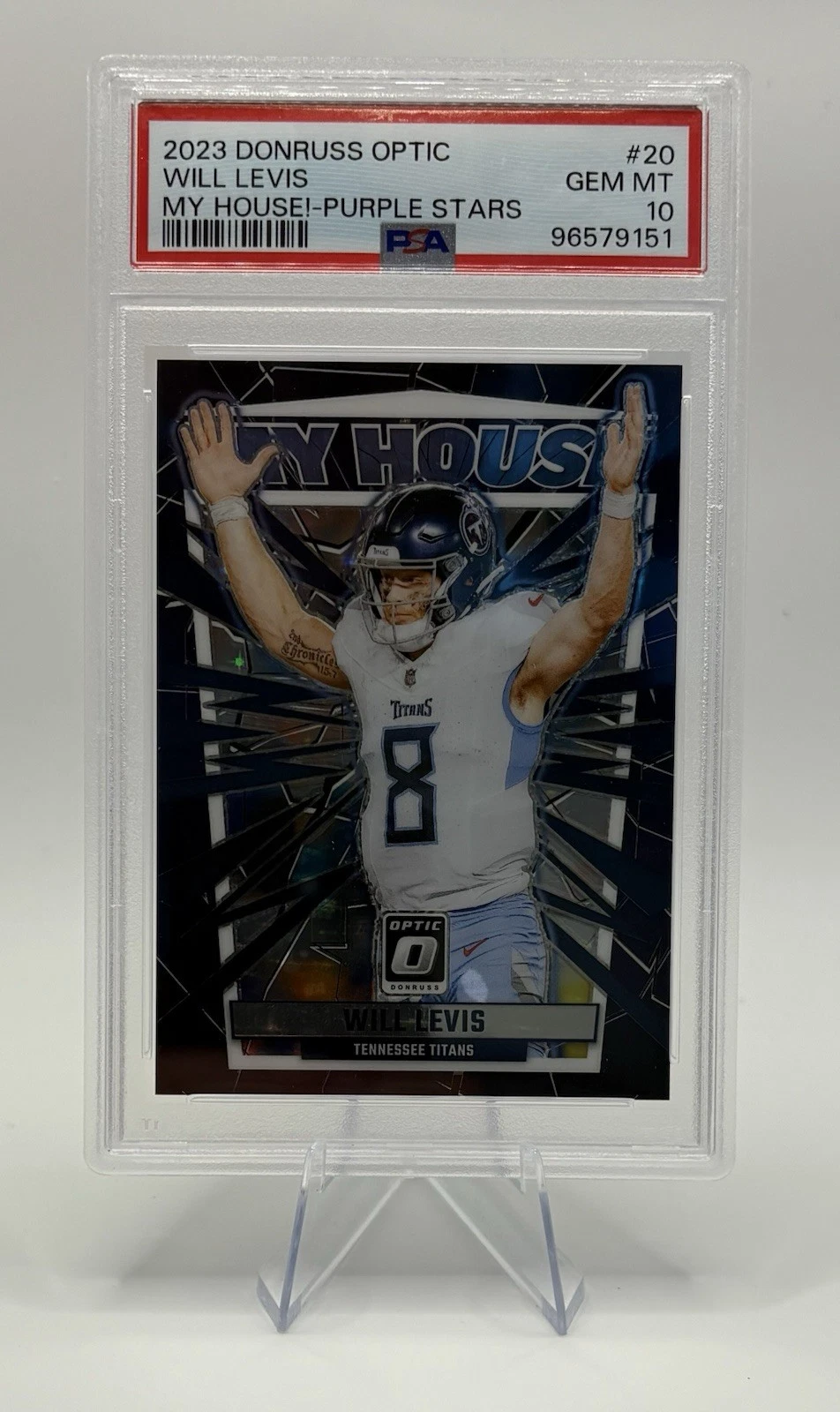 Will Levis Panini Donruss Optic My House! #20 Purple Stars