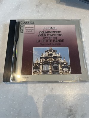 Bach: Violinkonzerte (1989 Deutsche Harmonia Mundi, BMG PRESSING) VERY GOOD+ CD