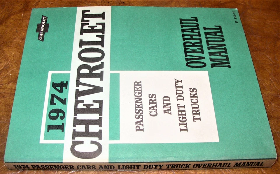 Chevrolet 1974 74 manuales 4 voltios Bel Air Biscayne Caprice Brookwood ¡CD de piezas! Foto 3 de 4