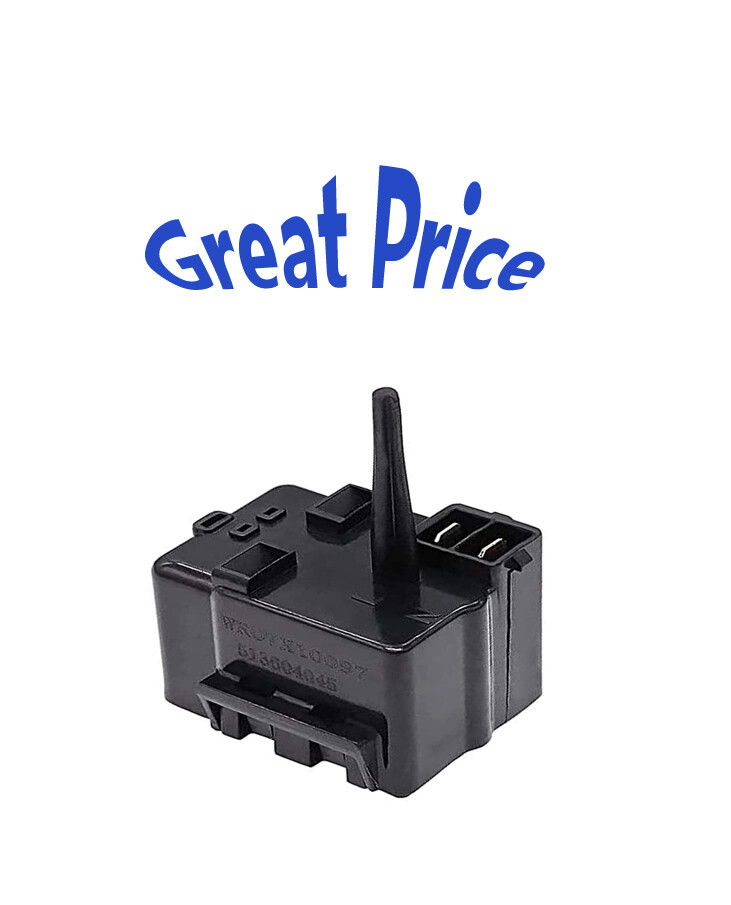 WR07X10097 GE Refrigerator Parts Compressor Relay Overload Starter  (513604045)-image